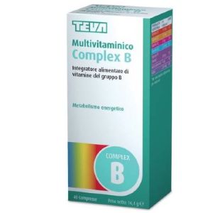 Teva Multivitamin Complex B Group B Vitamins Supplement 40 Tablets