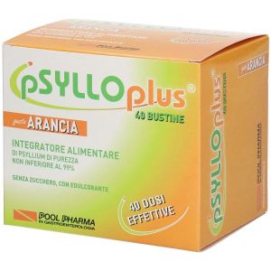 Psyllo Plus Orange Flavor Intestinal Supplement 20 Sachets