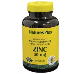 Nature's Plus Zinc Chelate Supplement 90 Tablets