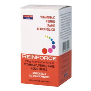 Reinforce Iron + Copper + Vitamin C 30 Chewable Tablets