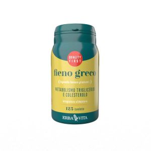 Erba Vita Fenugreek Cholesterol and Triglycerides Supplement 125 Tablets