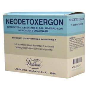 Neodetoxergon Supplement Vitamins Mineral Salts 20 Sachets