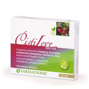 Farmaderbe cistileve forte plus urinary tract supplement 30 capsules
