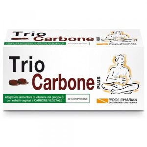 Trio Carbone Plus Supplement Against Intestinal Gas 40 Tablets