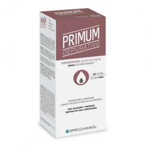 Specchiasol Primum No Alcohol Plum Flavored Syrup Depurative Supplement 250ml
