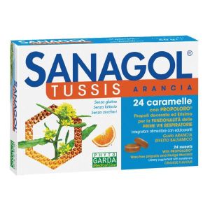 Sanagol Tuss Refreshing Orange Taste 24 Candies