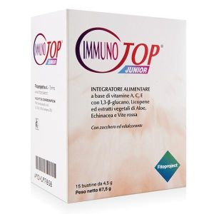 Immunotop Junior Food Supplement Based On Vitamin C 15 Sachets 4.5g