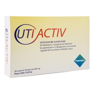 Utiactiv physiological supplement 36 capsules 340 mg