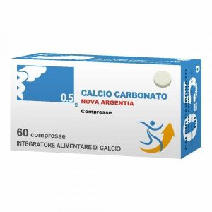 Nova Argentia Integratore Calcio Carbonato 60 Compresse 0,5g