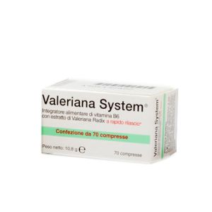 Valeriana System Supplement Against Insomnia 70 Tablets