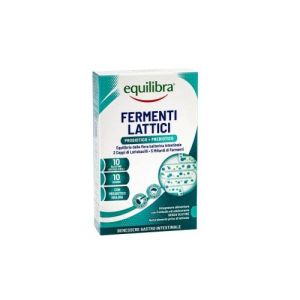 Equilibra Fermenti Lattici Integratore di Probiotico e Prebiotici 10 Bustine Orosolubili