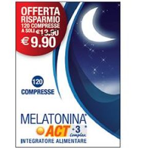 F&f Melatonin Act + 3 Complex Food Supplement 120 Tablets