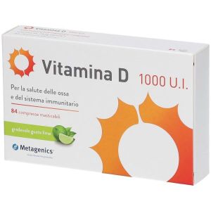 Metagenetics Vitamin D 1000Ui Supplement 84 Chewable Tablets