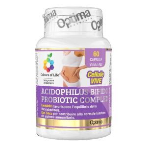 Optima Colors Of Life Acidophilus-Bifido Complex Probiotic Supplement 60 Capsules
