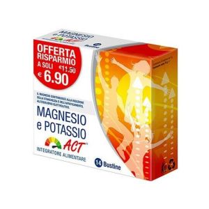 Magnesium Potassium Act Food Supplement 14 Sachets