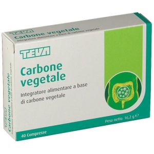 Teva Vegetable Coal Intestinal Wellness Supplement 40 Tablets