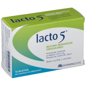 Lacto 5 Lactic ferments supplement 10 buccal sachets