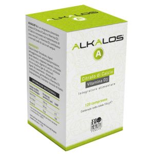 Alkalos A Food supplement based on calcium citrate and Vt. 03 120 Cpr