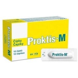 Proktis-M Suppositories Post Operations Anus Rectal Canal 10 Pieces 2 g