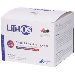 Lithos Berries Supplement Of Potassium Citrate And Magnesium 60 Sachets