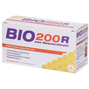Bio 200 R Food Supplement Based On Resveratrol 10 Vials