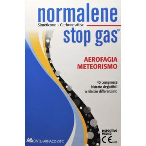 Montefarmaco Otg Normalene Stop Gas Food Supplement 40 Tablets