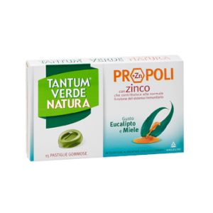 Tantum Verde Natura Eucalyptus and Honey Sore Throat Supplement 15 Tablets