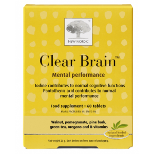Clear Brain Food Supplement 60 Tablets