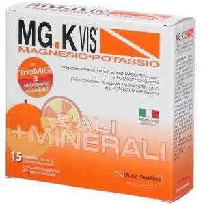 mgk Vis Magnesium Potassium Orange Mineral Salts Supplement 15 Sachets