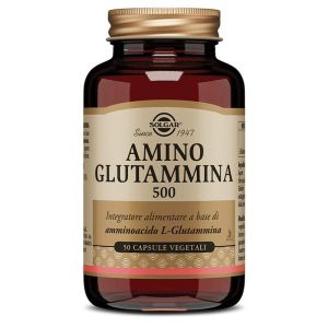 Solgar Amino Glutamine 500 Memory Supplement 50 Vegetable Capsules