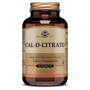 Solgar Cal-D-Citrate Calcium Supplement 60 Tablets