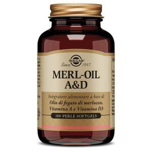 Merl-Oil A&D Cod Liver Oil Supplement 100 Pearls