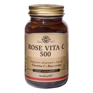 Solgar Rose Vita C 500 Vitamin C Supplement 100 Tablets