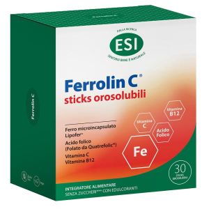 ESI Ferrolin C Pocket Drink Iron Supplement 24 Sachets
