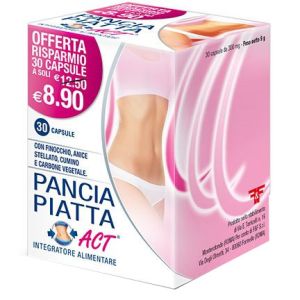 Flat Belly Act Intestinal Transit Supplement 30 Capsules