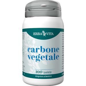 Vegetable Charcoal 100 Tablets Erba Vita