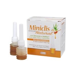 Saddle Miniclis Natural Microenemas Children 6 Pieces