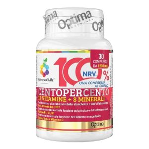 Optima Colors of Life Centopercento Multivitamin and Multimineral Supplement 30 Tablets