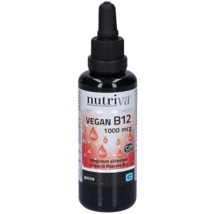 Nutriva Vegan B12 Liquid Food Supplement Gluten Free 1000mcg 30ml