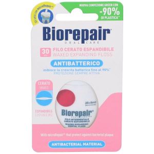 Biorepair Oral Care Antibatterico Filo Cerato Espandibile Gengive Delicate 25+5 Metri
