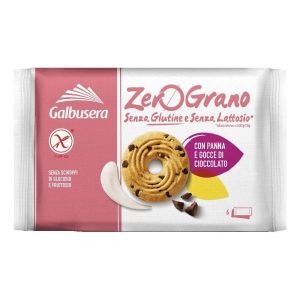 Galbusera Zerograno Shortbread With Cream And Chocolate Drops 220g
