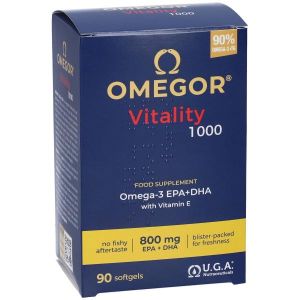 Omegor Vitality 1000 Omega3 Epa Dha Supplement 90 Soft Capsules