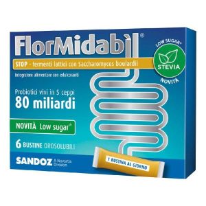 Flormidabil Stop With Stevia Supplement Against Diarrhea 6 Sachets