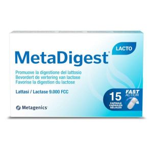 Metadigest Lacto Integratore per La Digestione Del Lattosio 15 Capsule