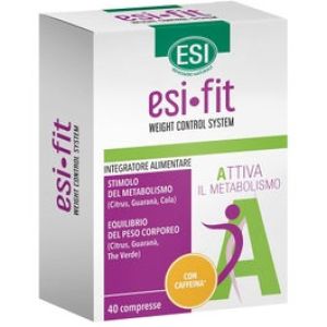 Esi fit active with caffeine metabolism supplement 40 tablets