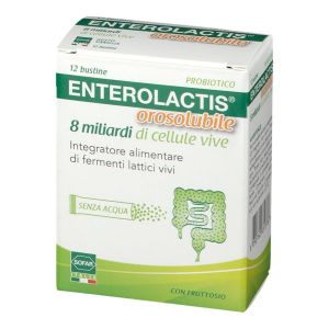 Orosoluble Enterolactis 8 Billion Live Cells 12 Busts