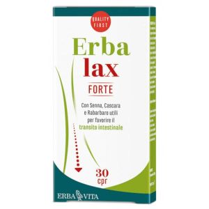 Erba Vita Erbalax Forte Intestinal Supplement 30 Tablets