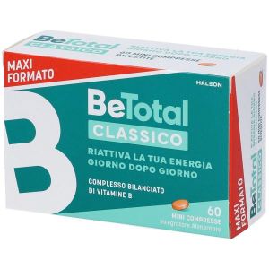 Be-total Integratore Alimentare Vitamina B/b3/b12 Acido Folico Energia per Adulti 60 Compresse