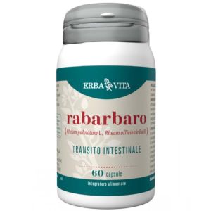 Erba Vita Rhubarb Intestinal Transit Supplement 60 Capsules