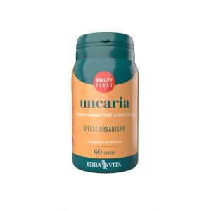 Erba Vita Uncaria tomentosa Immune Defenses Supplement 400 mg 60 Capsules